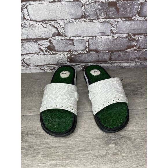 Reef Golf Flip Flops Mulligan II Turf Grass Tee Holder Rare Slides Men 8M US/40 - Picture 12 of 16
